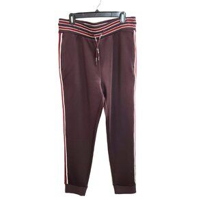 NEW Swedish Tretorn Chocolate Brown Jogger Track Pants with Stripes Size Men's M
